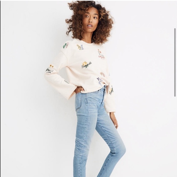 Madewell Botanical Embroidered Bell 